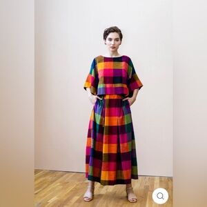 Rujuta Sheth Frida Multi Chex Pants Size Small